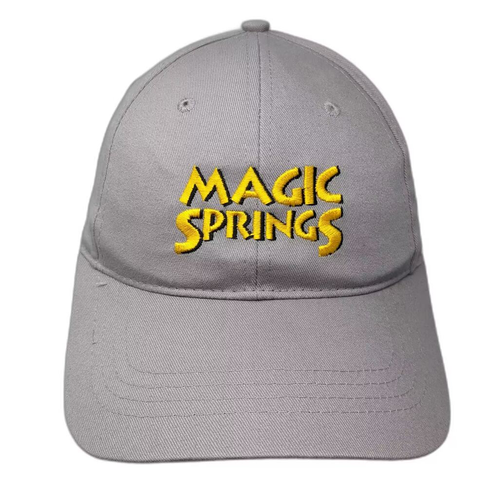 CapAmerica Baseball Cap Gray Hat Magic Springs Embroidered Cotton Strapback OS